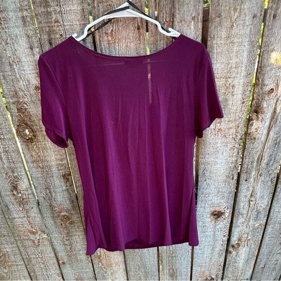 Star Vixen blouse short sleeve scoop flow neckline size large - Picture 3 of 7